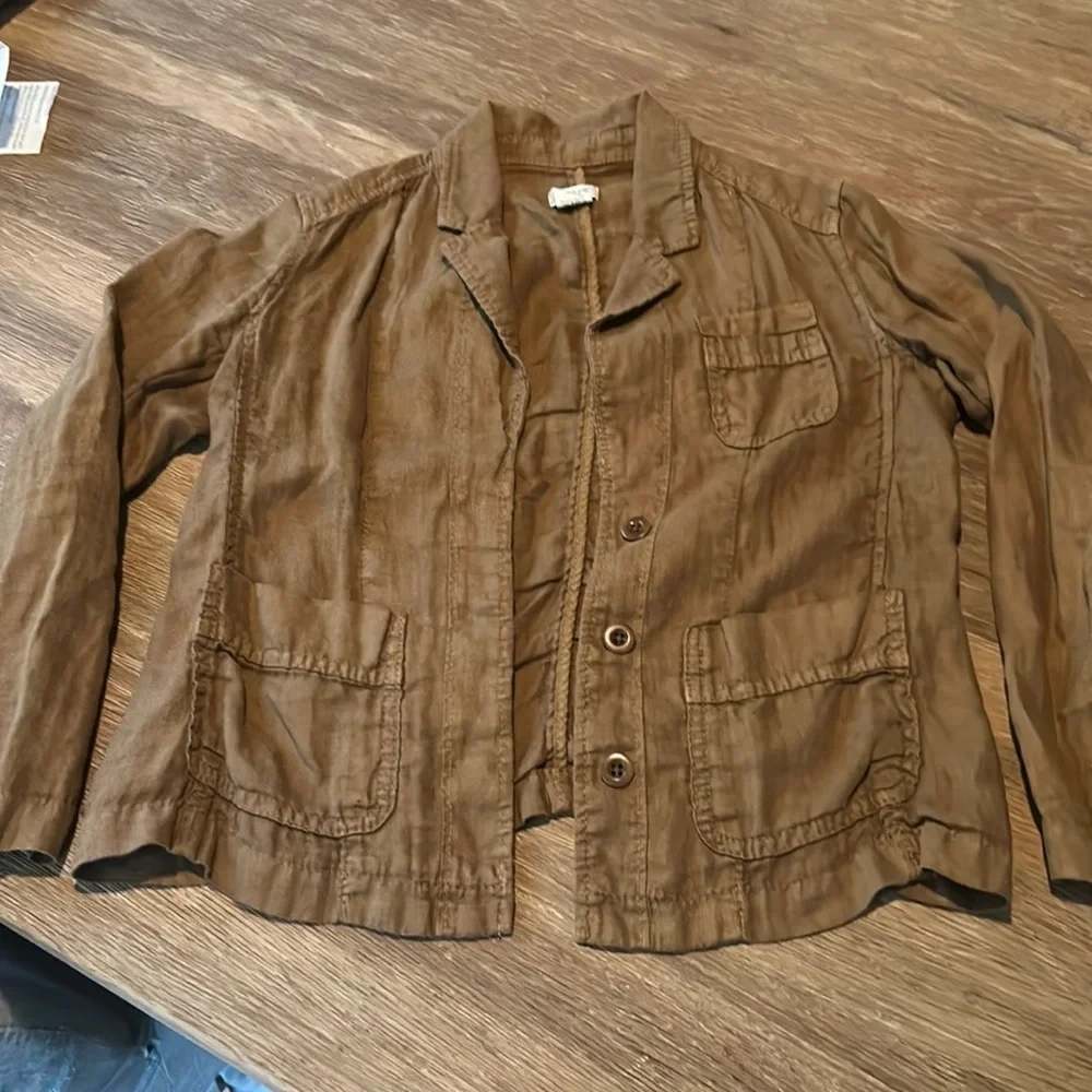 🧥J. Crew brown light jacket or blouse